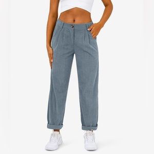 Mid Rise Halara Corduroy Pants Cloud Gray Blue